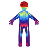 Halloween Kids Jumpsuit Skeleton Costume Halloween Children's Show Bodysuit - INSWEAR